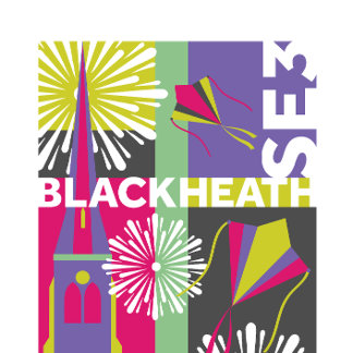 Poster Blackheath, montagem gráfica de design SE3