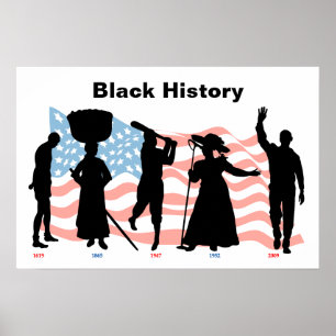 Pôster BlackHistoryTimelineFlag