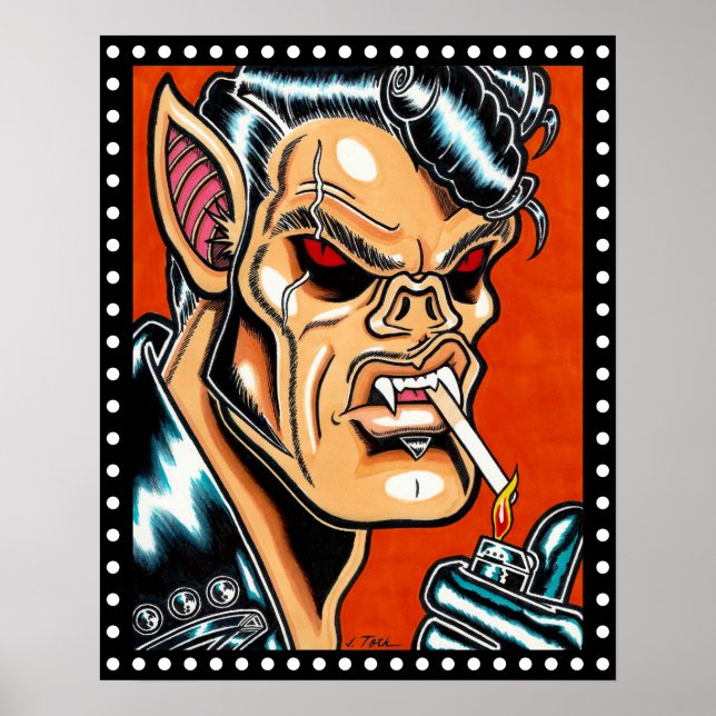 Poster Blackie D, Vampire Biker (Frente)