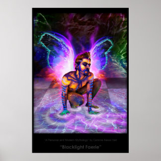 Pôster "Blacklight Faerie"- por Corinne Alexis Hall