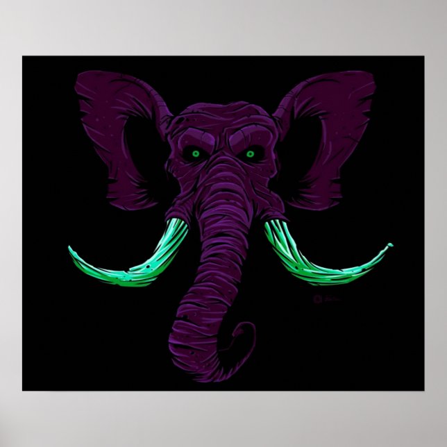 Poster Blacklight Mammoth (Frente)