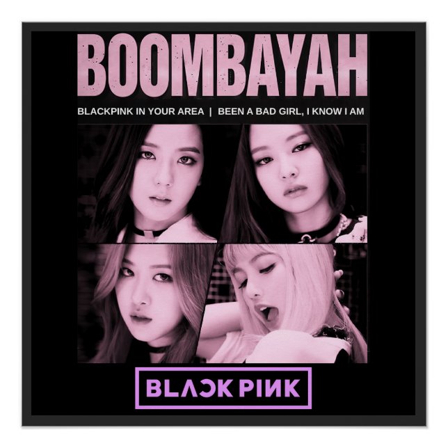 Pôster BlackPink BoomBayah (Frente)