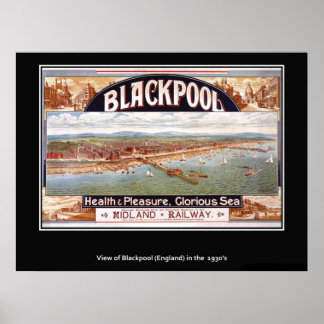 Poster Blackpool impressão