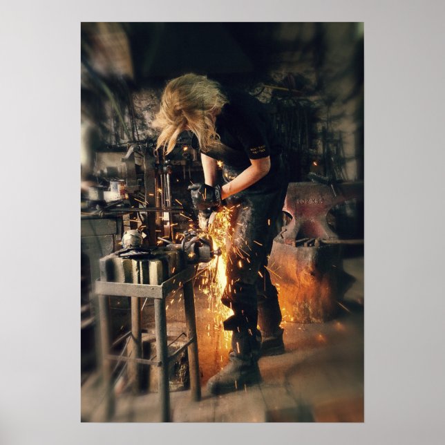 Pôster Blacksmith at work (Frente)