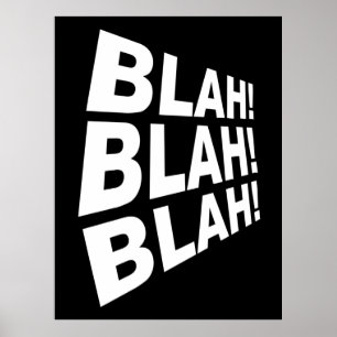 Poster Blah Blah Blah