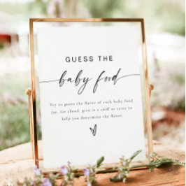 Poster BLAIR Modern adivinha o jogo do Chá de fraldas da