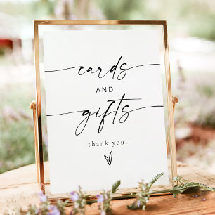 Poster BLAIR Modernos Cartões e Mesa de Casamento de Pres