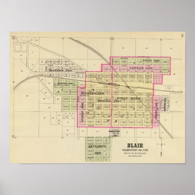 Pôster Blair, Nebraska (Frente)