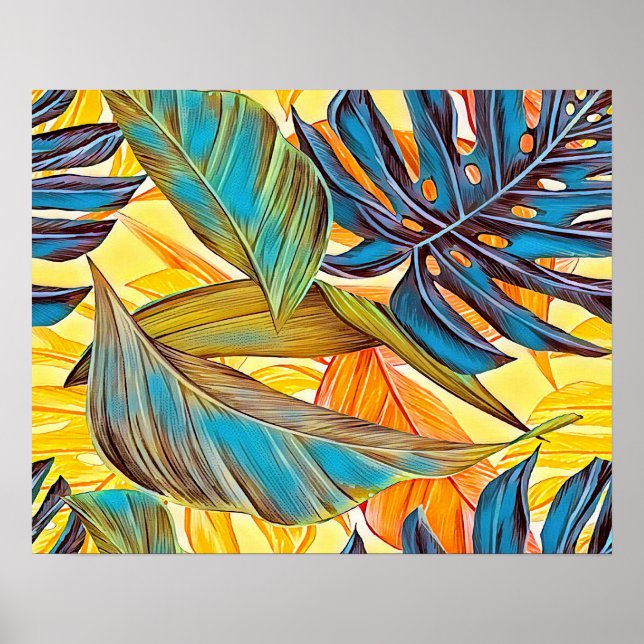 Poster Blätter em Farben (Frente)