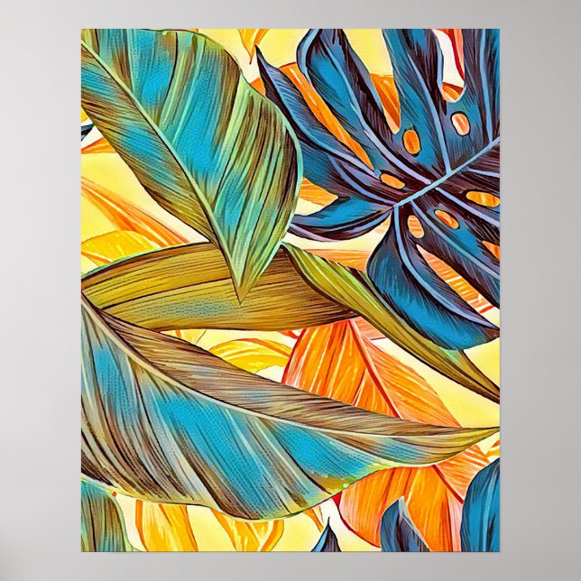 Poster Blätter em Farben (Frente)