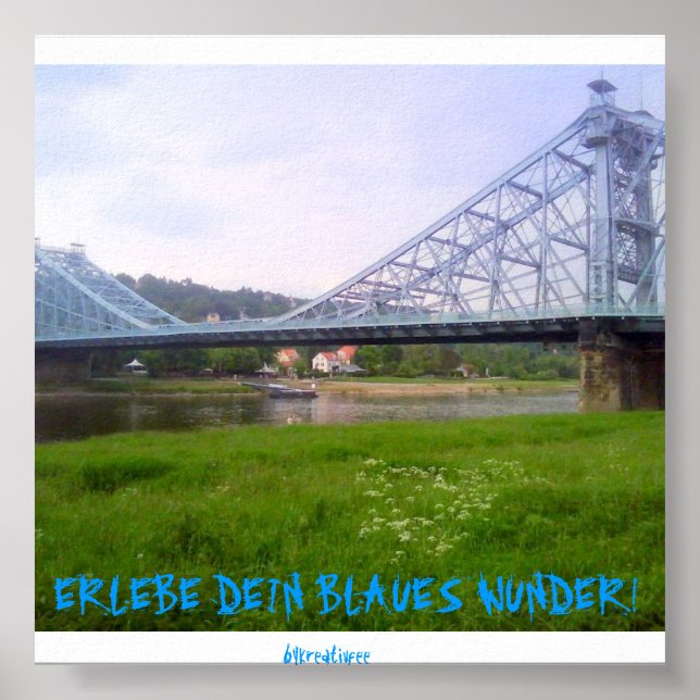 Poster Blaues Wunder Dresden (Frente)