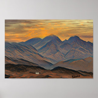 Poster Blaven, Ilha de Skye, Escócia