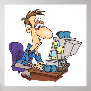 Poster Bleary Eyed Man