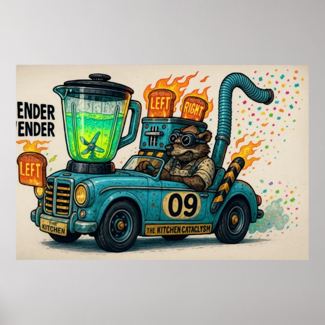 Poster Blender Wender (O Cataclismo Da Cozinha) (Frente)