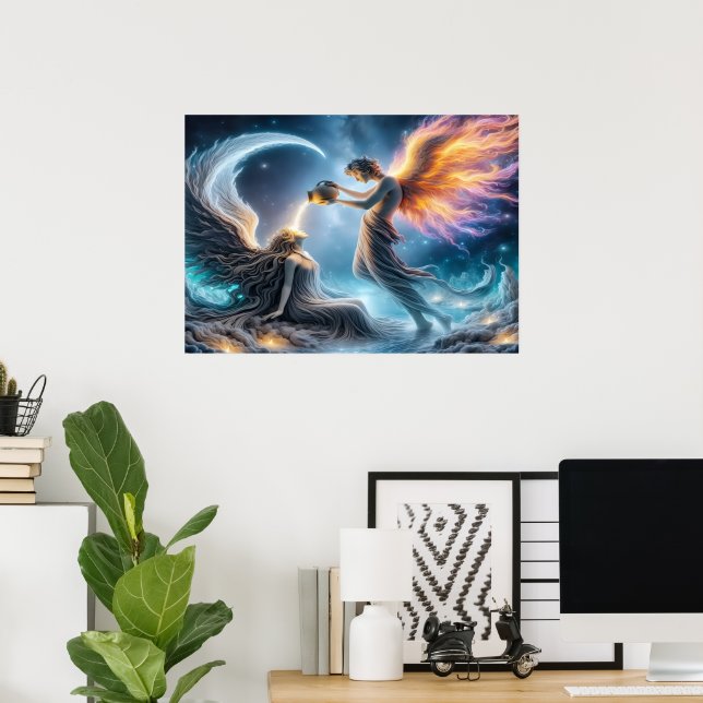 Poster Blessed Be (Escritório em casa)