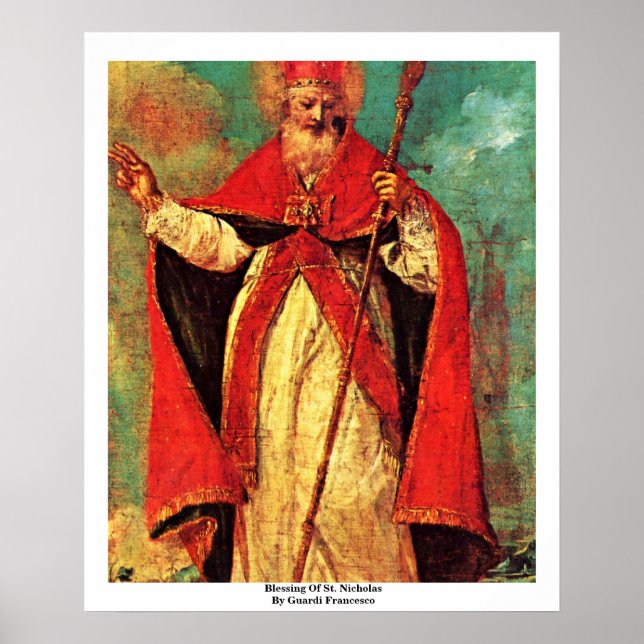 Poster Blessing Of St. Nicholas By Guardi Francesco (Frente)