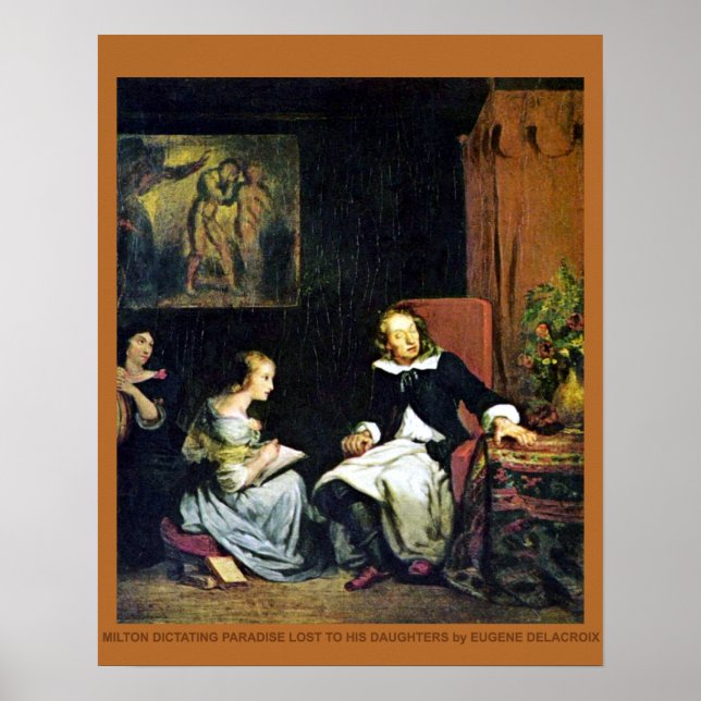 Poster Blind Milton por Delacroix (Frente)