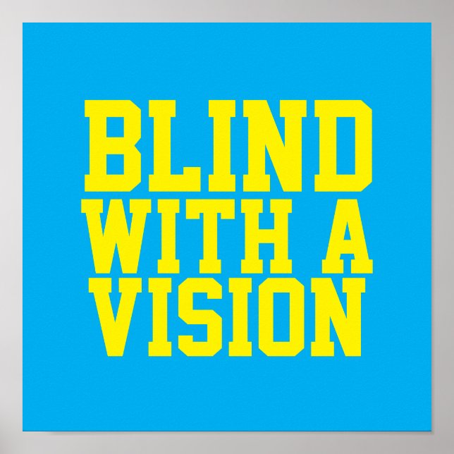 Poster Blind With A Vision Blue (Frente)