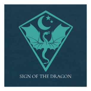 Pôster Blindagem do símbolo Dragon Sigil