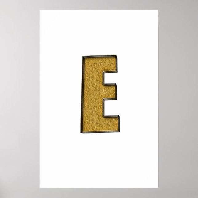 Poster Bling Dourado E (Frente)