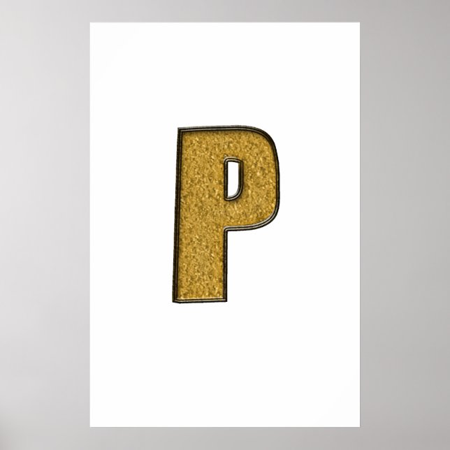 Poster Bling Dourado P (Frente)