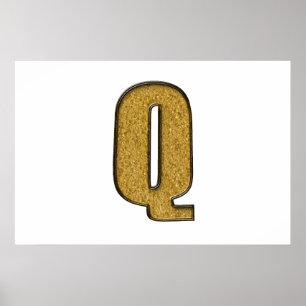 Pôster Bling Dourado Q