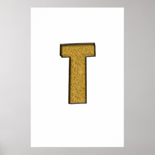 Pôster Bling Dourado T