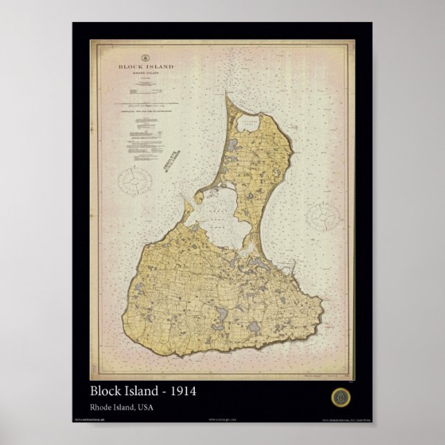 Poster Block Island 1914 (Frente)