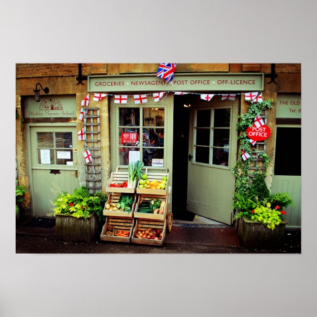 Poster Blockley Village Compro Cotswolds Gloucestershire (Frente)