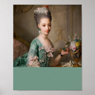 Poster Bloco de cores do retrato de arte alterado