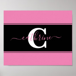 Poster Bloco de cores personalizado