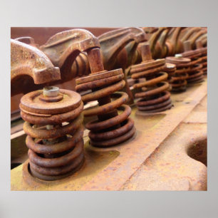 Poster Bloco de motor oxidado