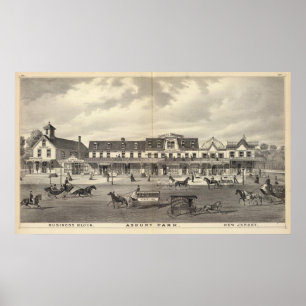 Pôster Bloco de negócios, Asbury Park, Nova Jersey