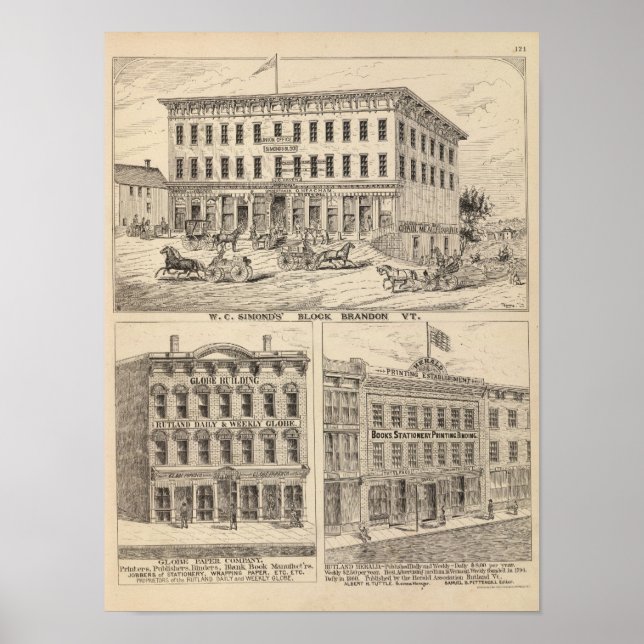 Pôster Bloco de WC Simond em Brandon (Frente)