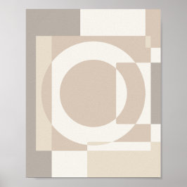 Poster Blocos Geométricos Suaves – Simples e Elegantes