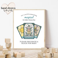 Blocos para Bebê com Tema de Tarot para Quadro