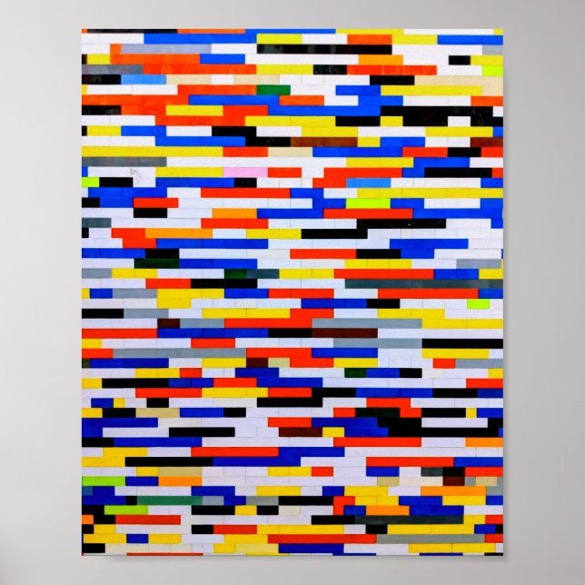 Poster Blocos principais de criação de cores do azulejo (Frente)