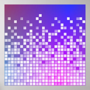 Pôster Blocos roxos
