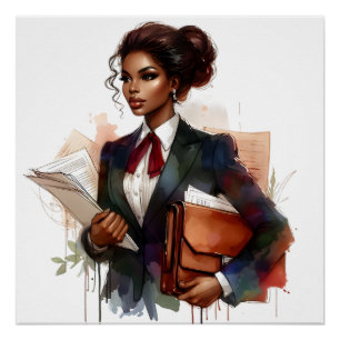 Pôster Blogueiro do Black Job African Creator Influencer 