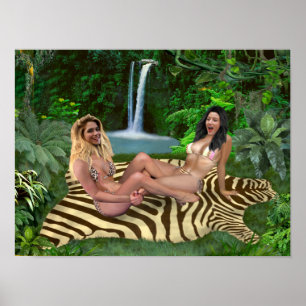 POSTER BLONDE VS BRUNETTE