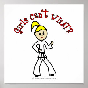 Pôster Blondres Karate Girl