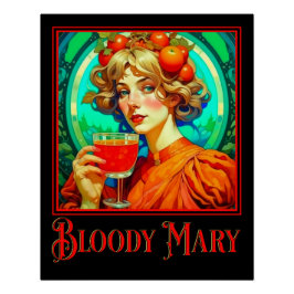 Pôster Bloody Mary Art Nouveau