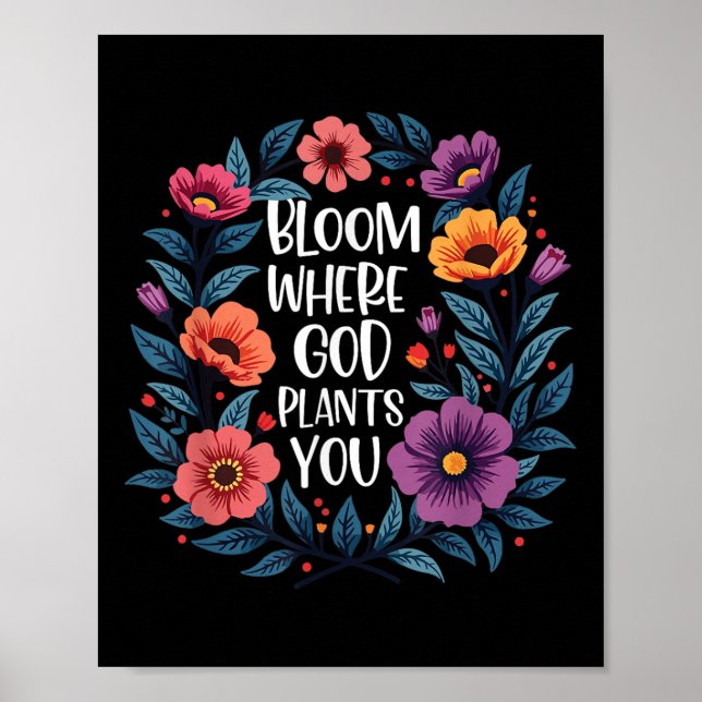 Poster Bloom Onde Deus Lança Seus Homens De Fé Cristãos (Frente)