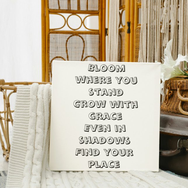 Poster Bloom onde você está, mini poema inspirador (Criador carregado)