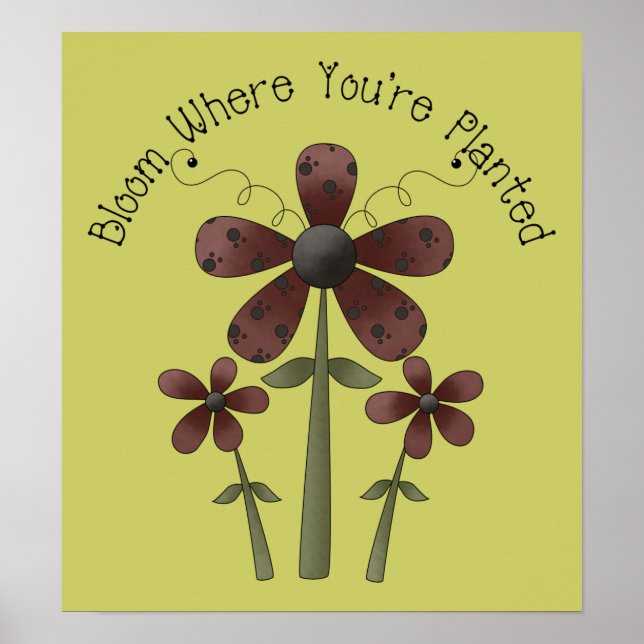 Pôster Bloom onde você está plantado (Frente)