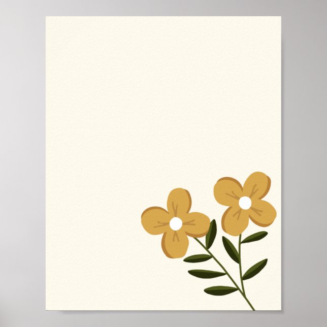 Poster Bloomed flower (Frente)