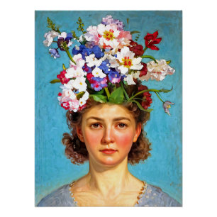 Pôster "Blooming Bouffant" Anna - Art & Floral Society