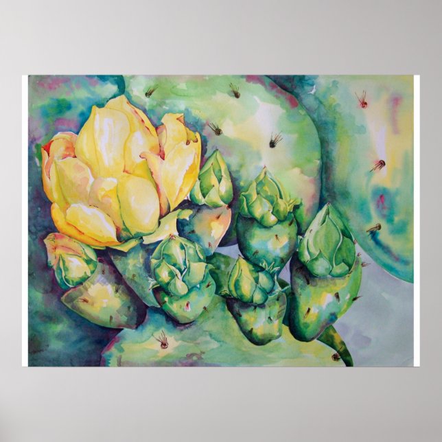 Poster Blooming Cactus (Frente)
