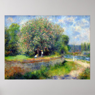 Poster Blooming Chestnut Tree Pierre Auguste Renoir