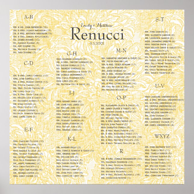 Poster Blooming Dahlia Yellow Iris Wedding (Frente)